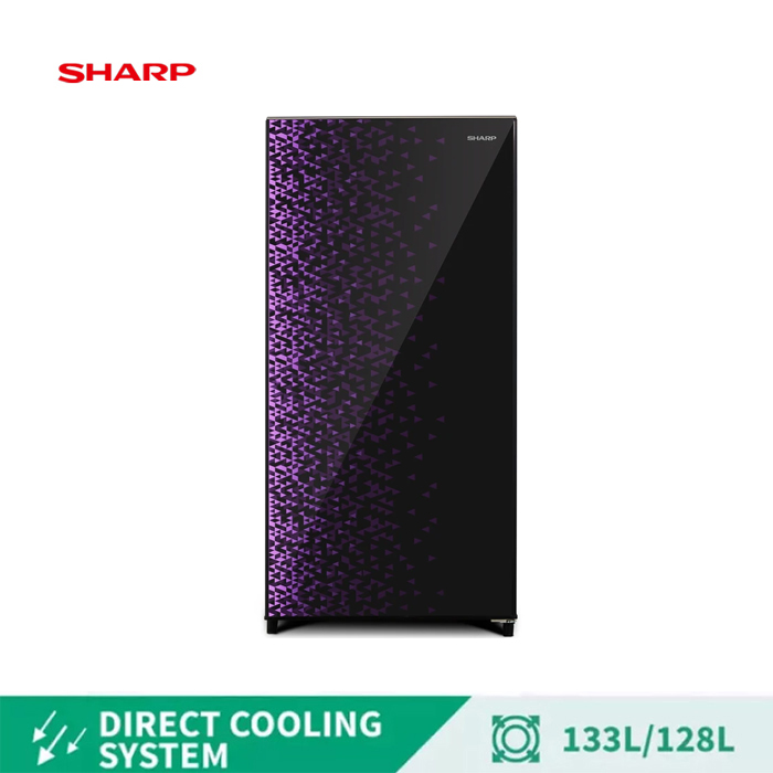 Sharp Kulkas One Door 133 L - SJ-X165MG-GB Ungu